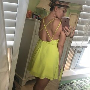 Bright Yellow Flowy Dress